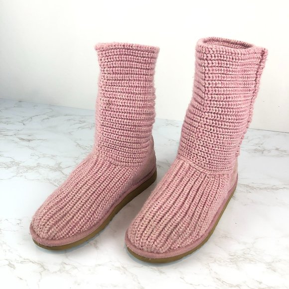UGG Other - UGG Classic Cardy Pink Crochet Boot S/N 5232